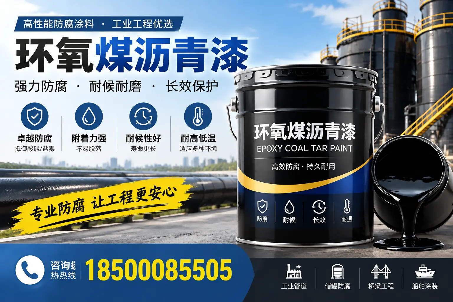 环氧煤沥青漆的施工方法与注意事项，确保在济宁顺利完成