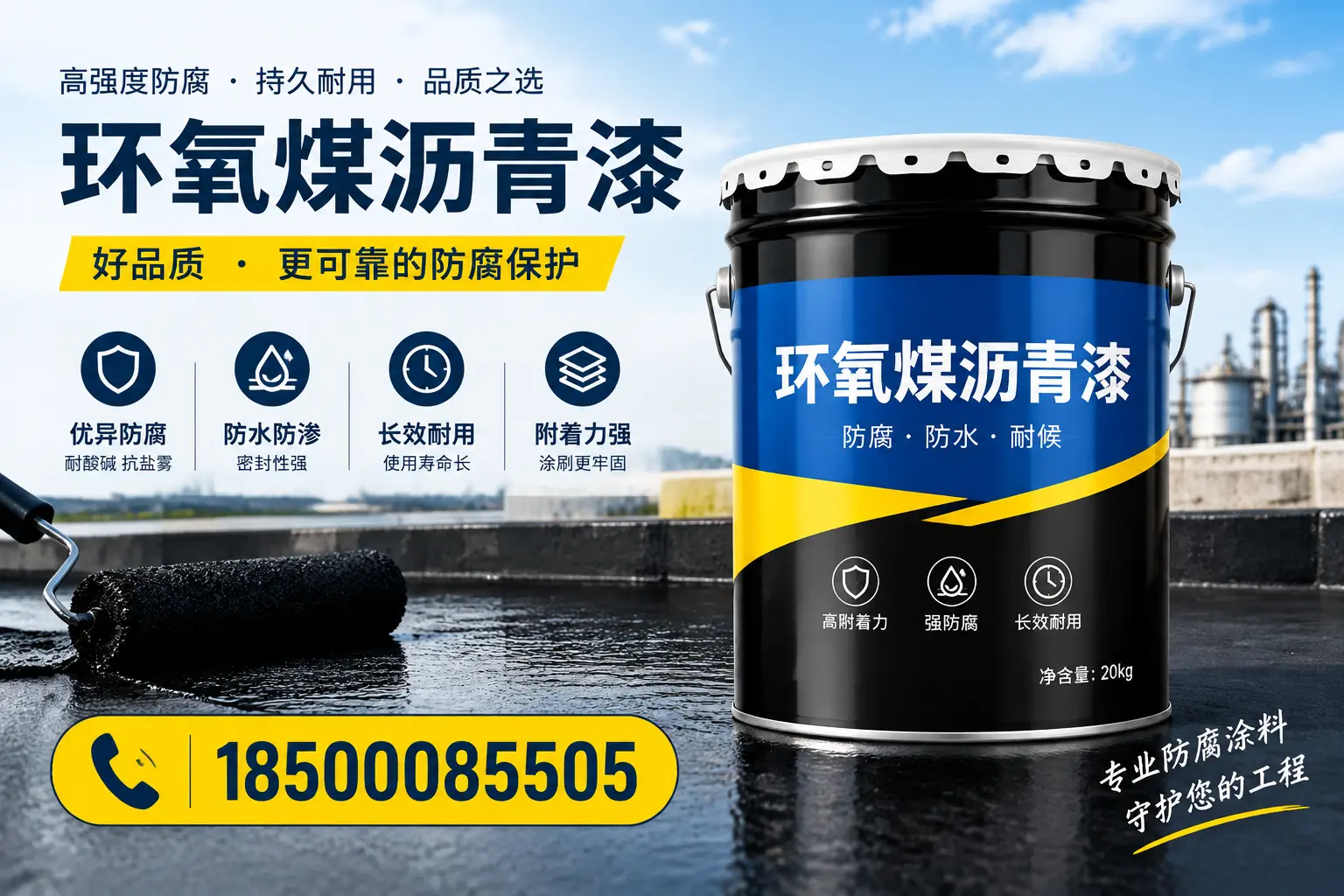 选择环氧煤沥青漆的五大理由，济宁客户必知