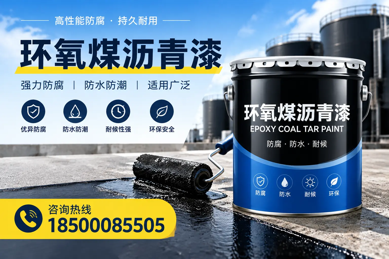 选择环氧煤沥青漆的五大理由，济宁客户必知