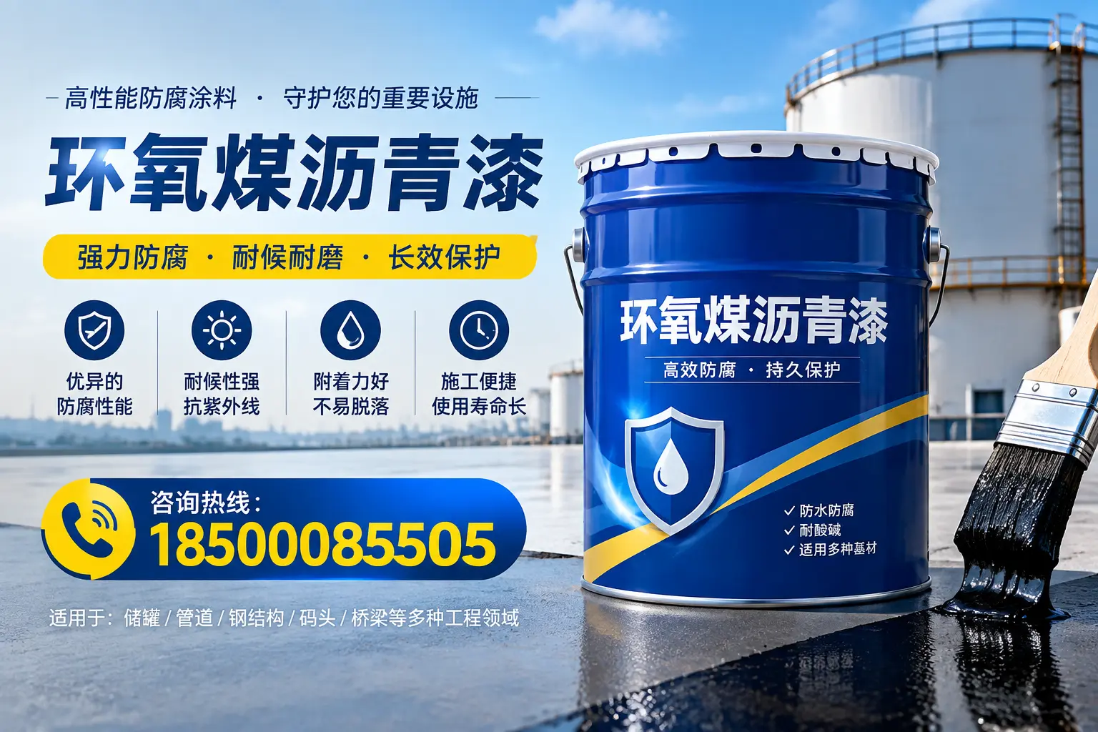 环氧煤沥青漆施工注意事项,确保济宁项目顺利进行